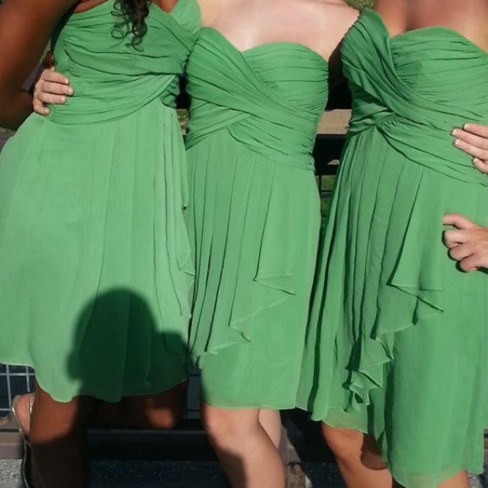Green bridesmaids dress